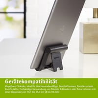 Prenosný stojan Amazon Basics pre tablet, čítačku e-kníh a telefón, s nastaviteľným uhlom sklonu – čierny 5