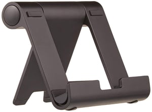 Amazon Basics prijenosni stalak za tablet, e-čitač i telefon, podesivog kuta nagiba - crni