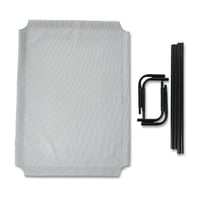 Amazon Basics Chladiaca vyvýšená posteľ pre psov – veľkosť L, 130x80x19 cm, sivá – Priedušný pelech pre domácich miláčikov 6
