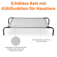 Vyvýšený chladiaci pelech pre psov Amazon Basics, veľkosť M, sivá, 110x65x19 cm, nosnosť do 34 kg 4