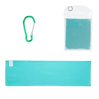 Prosop Răcoritor pentru Sport Amazon Basics pentru Gât și Față, 102x31 cm, 4 buc, Negru/Gri/Albastru Deschis/Albastru Marin 5