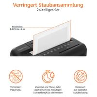 Listovi za podmazivanje uništavača dokumenata Amazon Basics - 24 kom. 3