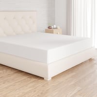 Amazon Basics Jersey plahta s gumicom, 100% pamuk, 180 x 200 cm, visina madraca do 30 cm, bijela 1