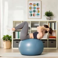 Amazon Basics fitlopta – gymnastická balančná lopta na cvičenie a pilates 4