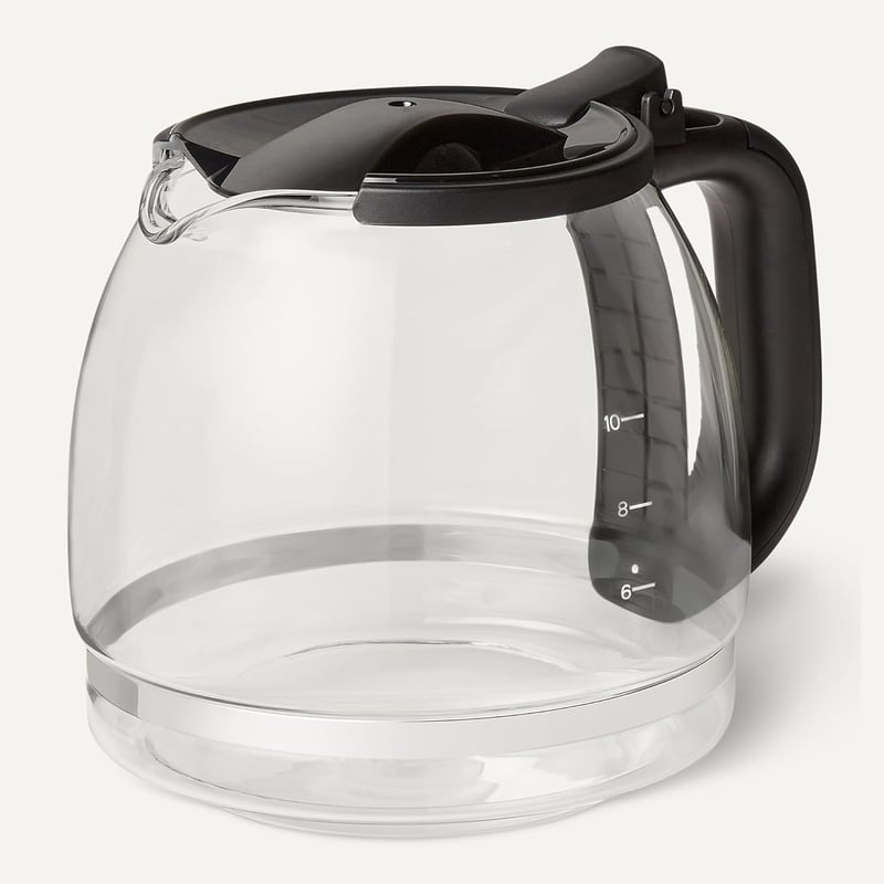 Amazon Basics Kávéfőző 1,25L Üveg Kancsóval, 10 Csésze, 1000W, Fekete