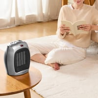 Amazon Basics Kerámia Segédradiátor 1800W Szabályozható Termosztáttal Ezüst 7