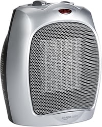 Amazon Basics Kerámia Segédradiátor 1800W Szabályozható Termosztáttal Ezüst 1