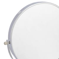 Kozmetické nástenné zrkadlo Amazon Basics, okrúhle, 1x/5x zväčšenie, 32,5 x 25,4 cm, chrómové kúpeľňové zrkadlo na líčenie 3