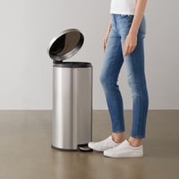 Amazon Basics Kerek Hengeres Szemetes Soft-Close Funkcióval, Rozsdamentes Acél, 30 L 5