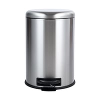 Amazon Basics okrúhly nerezový pedálový odpadkový kôš, 20 litrov, strieborný 1
