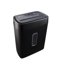 Skartovačka Amazon Basics s krížovým rezom, 12 listov, 22,7 l odpadová nádoba s priehľadným okienkom, na dokumenty a kreditné karty, čierna 1