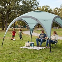 Amazon Basics vrtni paviljon, sjenica 3,65 x 3,65 m, svijetlozeleni šator za događanja u vrtu i na plaži 2