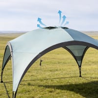 Amazon Basics vrtni paviljon, sjenica 3,65 x 3,65 m, svijetlozeleni šator za događanja u vrtu i na plaži 4