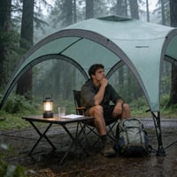 Amazon Basics vrtni paviljon, sjenica 3,65 x 3,65 m, svijetlozeleni šator za događanja u vrtu i na plaži 6
