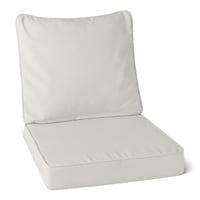 Amazon Basics vrtni jastuk za stolicu s naslonom, vodoodbojan, 48x48x7,6 cm, bež, 1 kom. 1