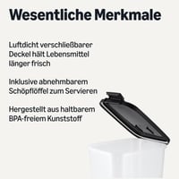 4 kotačića s kočnicom — Amazon Basics spremnik za hranu za kućne ljubimce (rezervni dio) 4