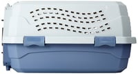 Amazon Basics transporter za kućne ljubimce s 2 vrata i otvorom na krovu, plavi, 48x32x25 cm, transporter za pse i mačke 5