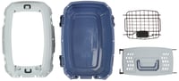 Amazon Basics transporter za kućne ljubimce s 2 vrata i otvorom na krovu, plavi, 48x32x25 cm, transporter za pse i mačke 7