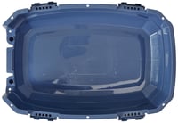Amazon Basics transporter za kućne ljubimce s 2 vrata i otvorom na krovu, plavi, 48x32x25 cm, transporter za pse i mačke 6