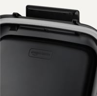 Amazon Basics zásobník na krmivo pre domáce zvieratá 15,8 kg a 4,5 kg, priehľadný čierny, nádoba na krmivo pre psy a mačky 4