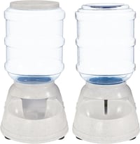 Amazon Basics Set Dispenser Hrană și Apă pentru Câini, Mărimea S, 2 bucăți, Set hrănitoare și adăpătoare pentru animale de companie 3