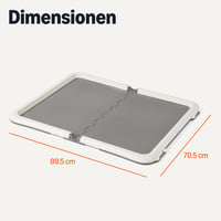Držiak na podložky na výcvik psov Amazon Basics, s bezpečnými klipsami, extra hrubý a protišmykový, recyklovaný plast, 71,1 x 86,4 cm, L 5