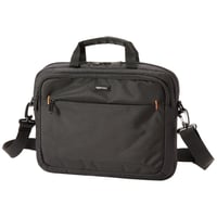 Geantă pentru laptop Amazon Basics, geantă compactă de umăr cu compartimente pentru accesorii, pentru laptop de 14 inchi (35,6 cm), negru, 1 bucată 1