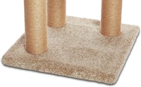 Amazon Basics škrabadlo pre mačky s aktivitami, veľké, 45x45x117 cm, béžové, interiérový škrabací stĺpik 5