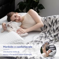 Chránič matraca Amazon Basics 180x200 cm, 7 cm gélová penová podložka, biela, chladiaci vrchný matrac z pamäťovej peny 5
