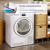 Chránič matraca Amazon Basics 180x200 cm, 7 cm gélová penová podložka, biela, chladiaci vrchný matrac z pamäťovej peny 7