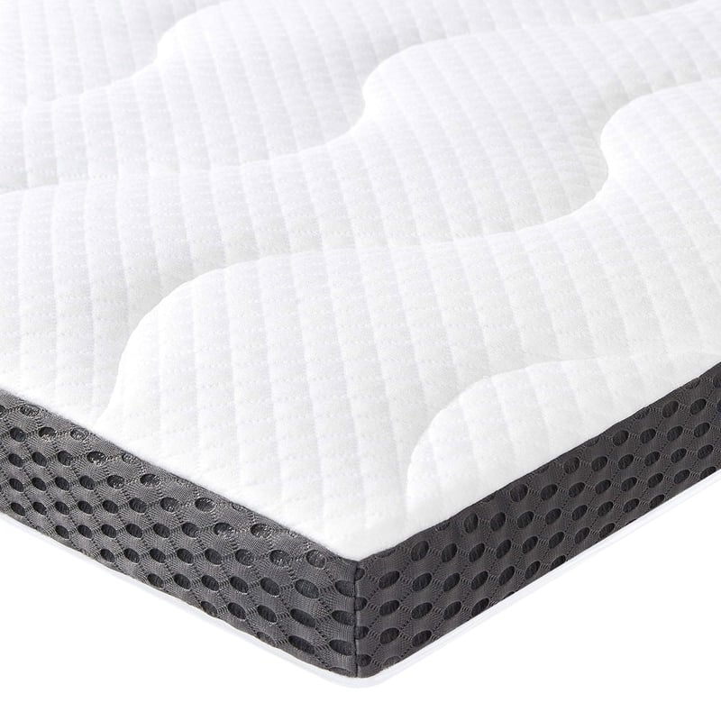 Chránič matraca Amazon Basics 180x200 cm, 7 cm gélová penová podložka, biela, chladiaci vrchný matrac z pamäťovej peny