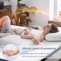 Chránič matraca Amazon Basics 180x200 cm, 7 cm gélová penová podložka, biela, chladiaci vrchný matrac z pamäťovej peny 4