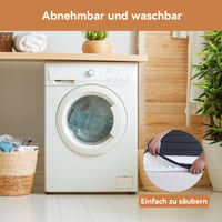 Amazon Basics nadmadrac od memorijske pjene s trakama za pričvršćivanje, 80x190 cm, debljina 4 cm, bijeli 8