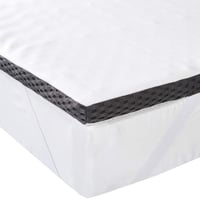 Amazon Basics Memory Foam Matracvédő Szalaggal, 120x200 cm, 4 cm Vastagság, Fehér 1