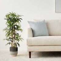 Umelá bambusová rastlina Amazon Basics v plastovom kvetináči, 100 cm, zelená 2