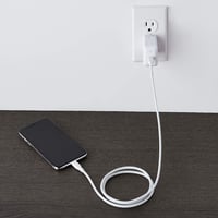 Opletený nylonový USB-C Lightning kábel Amazon Basics s certifikáciou MFi pre iPhone 12, 11, X, XR, biely, 0,9 m, podpora nabíjania Power Delivery 6