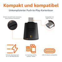 Čítačka kariet microSD Amazon Basics s konektorom USB-C 3.0 – Rýchla a kompaktná čítačka pamäťových kariet 2