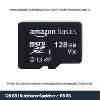Pamäťová karta Amazon Basics MicroSDXC s adaptérom SD, 128 GB, A2, U3, rýchlosť čítania do 100 MB/s, čierna 2