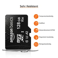 Pamäťová karta Amazon Basics MicroSDXC s adaptérom SD, 128 GB, A2, U3, rýchlosť čítania do 100 MB/s, čierna 4