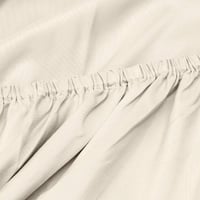 Cearșaf cu elastic din microfibră Amazon Basics, 100% poliester, moale și respirabil, 90x190x30 cm, bej 2