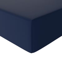 Amazon Basics plahta s gumicom od mikrovlakana, 160x200x30 cm, 100% poliester, mekana i prozračna, tamnoplava 2