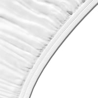 Amazon Basics Mikroszálas Gumis Lepedő Fehér 200x200x30cm - 200 x 200 x 30 cm, White, Fitted sheet 3