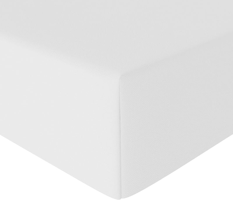 Amazon Basics Mikroszálas Gumis Lepedő Fehér 200x200x30cm - 200 x 200 x 30 cm, White, Fitted sheet