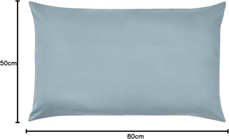 Amazon Basics Mikroszálas Párnahuzat 50x80 cm 2 db Spa Kék - 2-50 x 80 cm, Spa Blue