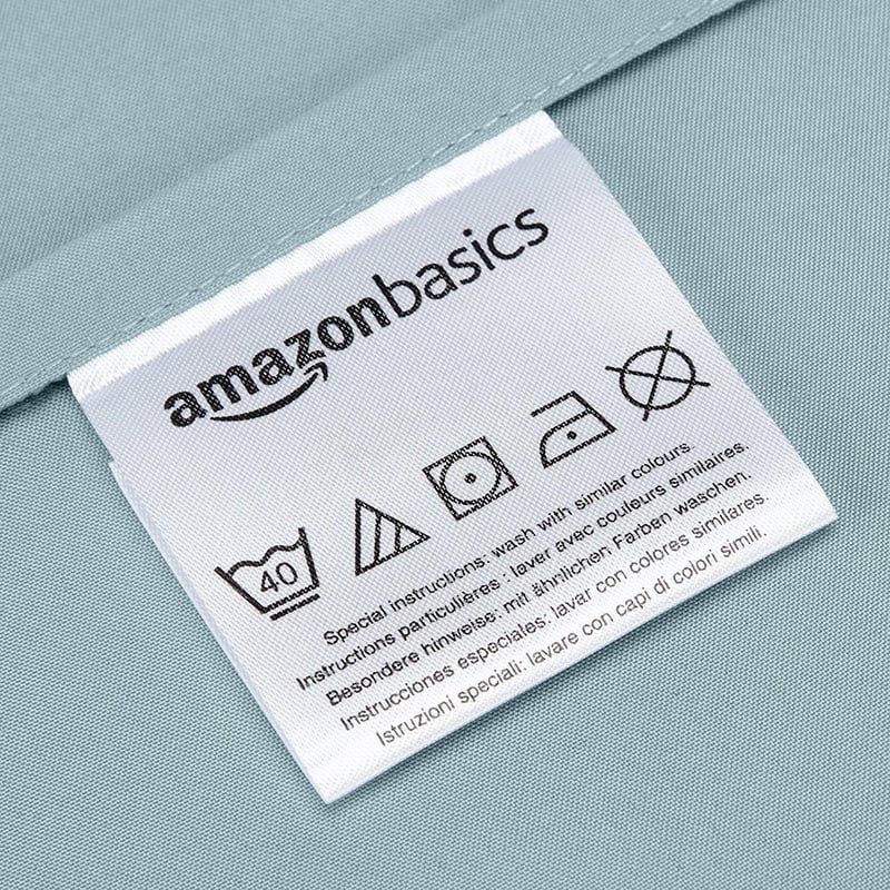 Amazon Basics Mikroszálas Párnahuzat 50x80 cm 2 db Spa Kék - 2-50 x 80 cm, Spa Blue