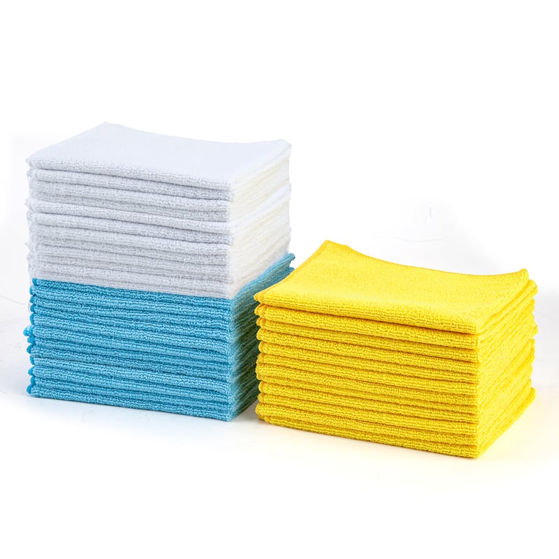 Set Lavete din Microfibră Amazon Basics, 36 buc., Colorate, 30,5 x 40,5 cm
