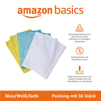 Set Lavete din Microfibră Amazon Basics, 36 buc., Colorate, 30,5 x 40,5 cm 2