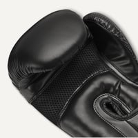 Amazon Basics műbőr boxkesztyű uniszex, edzés, sparring, MMA, Muay Thai - fekete - 16 oz 3