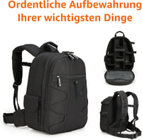 Amazon Basics nagy fotós hátizsák vízálló párnázott DSLR fényképezőgéphez 2