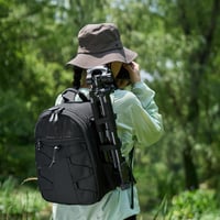 Amazon Basics nagy fotós hátizsák vízálló párnázott DSLR fényképezőgéphez 7
